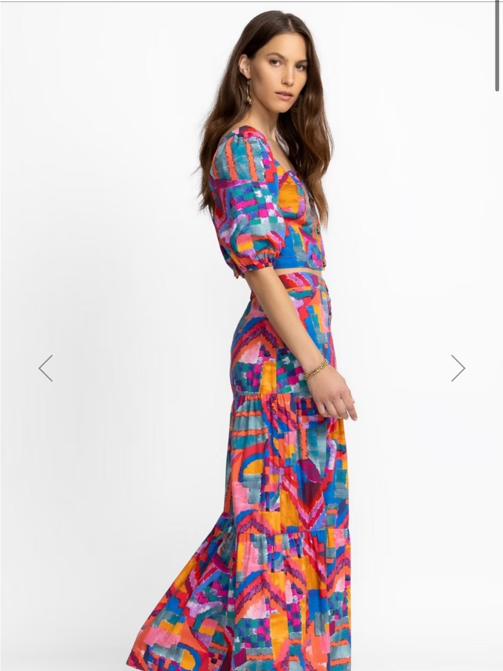Johnny Was summer Daydream skirt and crop top set Medium Large * - Picture 2 of 7